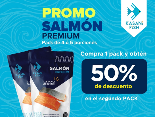 2 pack Salmón Premium (50% off en el segundo pack)