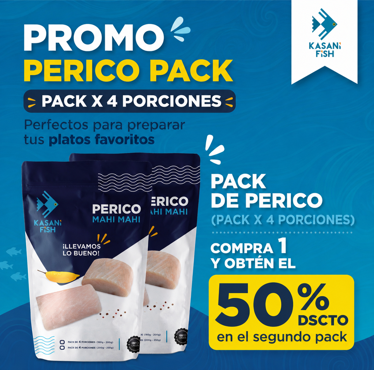 2 pack Perico x 4 porciones