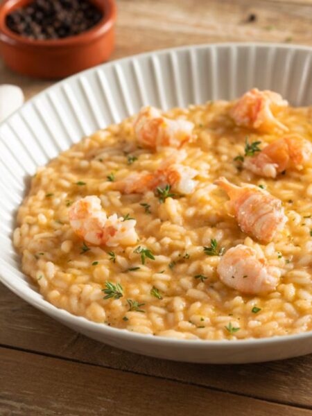 risotto de langostinos