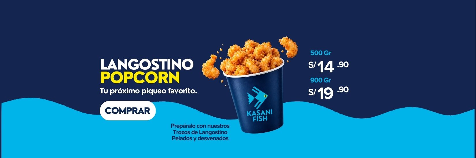 langostino pop corn